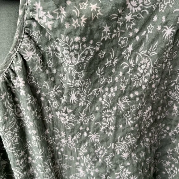 Madewell Green Floral Midi Dress - Picture 6 of 10